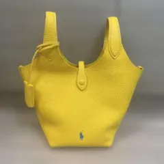 Polo Ralph Lauren レザー ショルダーバッグ イエローのサムネイル