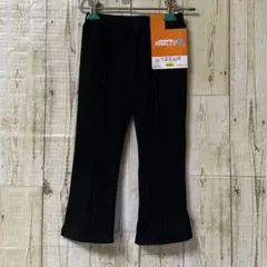 新品　しまむら　裏シャギーフレアパンツ　静電防止　100㎝　黒