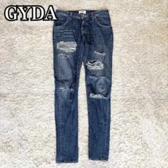 《希少モデル》 GYDA クラッシュデニムパンツ XSのサムネイル