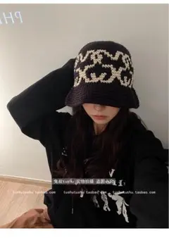 クラッシャーハット 秋冬 ニット帽 韓国ファッション ストリート系