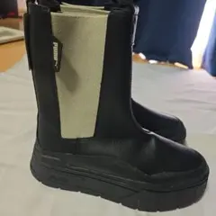 PUMA ロングブーツ ブラック/ベージュ 新品タグ付き