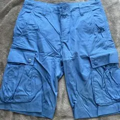 ラコステ カーゴショートパンツ 青のサムネイル
