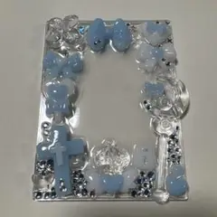 トレカケースデコ 水色
