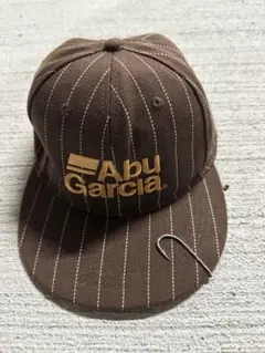 【値下げ中】Abu Garcia キャップ ブラウン ピンストライプ
