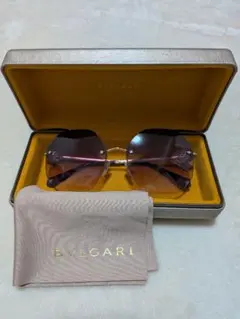 希少 BVLGARI ブルガリ リムレス サングラス パープル Y2K - メルカリ