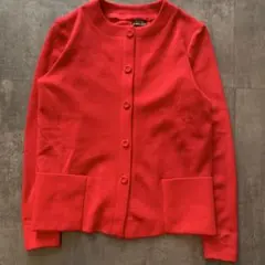 RACINE フランス製 赤カーディガン レディースFrench vintage