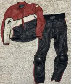 ガンメタ＆ブラックのツートン　　ＢＵＧＧＹ　バギー　皮ツナギ　ＬＬ