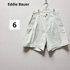 エディーバウワー　ホワイト　デニムショートパンツ　カジュアル　コットン100%のサムネイル
