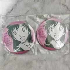 名探偵コナン 毛利蘭 公式アプリ ミステリートレイン 缶バッジ