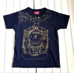 OJICO 蒸気機関車 Tシャツ ネイビー　90-100cm