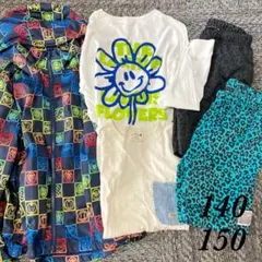 【140 150サイズ】男の子 ロンT Tシャツ ハーフパンツ まとめ売り