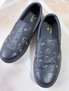 CONVERSE ブラック スリッポン 星型スタッズ26.5cm - メルカリ
