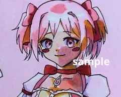 鹿目まどか 魔法少女まどか☆マギカ まどマギ　色紙イラスト