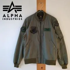 ALPHA INDUSTRIES MA-1 パッチ付き ミリタリー M