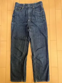 GU デニム　ハイウエストストレートジーンズ　Sサイズ