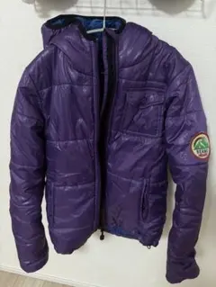 BEAMS HEART 紫 ダウンジャケット フード付き