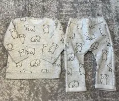 【美品】ホワイトベア　セットアップ　UNIQLO ユニクロ　無印　GU ZARA