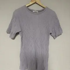 FREAK'S STORE ラベンダー シワ加工Tシャツ
