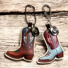 ウエスタンぷっくりキーホルダー➳2個