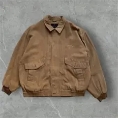 ブラウン ジャンパー・ブルゾン ファスナー・チャック付き　アウター