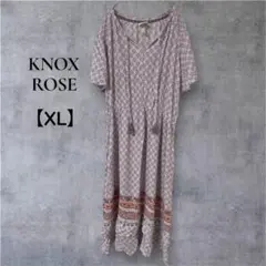 KNOX ROSE 【XL】花柄 ロングワンピース ワンピース レディース