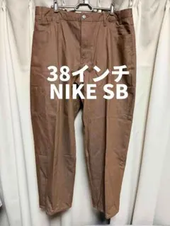 NIKE SB 38インチ ルーズ デニム スケートボードパンツ バギーパンツ