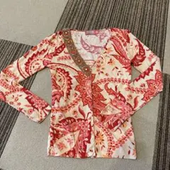 BLUGIRL BLUMARINE ファー襟 カーディガン ペイズリー BLUGIRL BLUMARINE ファー襟 カーディガン ペイズリー - メルカリ