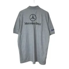 Mercedes-Benz メルセデスベンツ　半袖ポロシャツ　刺繍ロゴ　グレーのサムネイル
