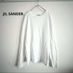 ★ ジルサンダー 白 ロンT 長袖 Tシャツ トップス 薄手 無地 S
