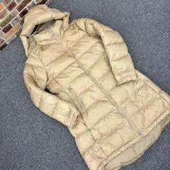 A4.THE NORTH FACE ロングダウンコート シャンパンゴールド M