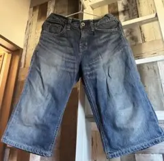 EDWIN ダークブルー ショートパンツ ベルト付き