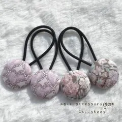超お買い得♡リバティとインド刺繍 大きめくるみボタン(38ミリ) 豪華3