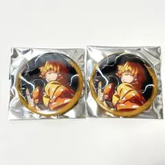 【2個セット]鬼滅の刃 全集中展 幕間画 缶バッジ 我妻善逸