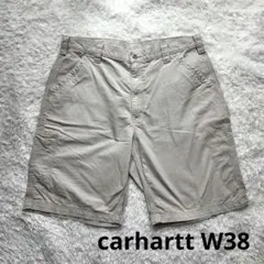 美品 Carhartt ペインター ショーツ 38 B147 ベージュ 革パッチのサムネイル