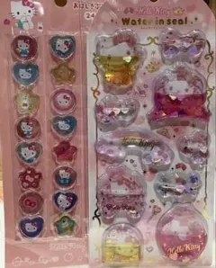 【正規品】ハローキティー　ウォーターシール、おはじきふうシール☆