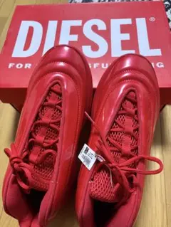 値下げDIESEL スニーカー レッド サイズ38のサムネイル