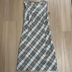 【美品❗️】バーバリーブルーレーベル ワンピース ノバチェック ひざ丈 36