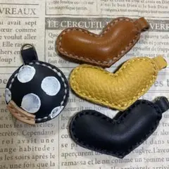 汐ri〜様　　革チャーム4点