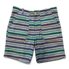 FREEMANS SPORTING CLUB マルチボーダー ショートパンツ Sのサムネイル