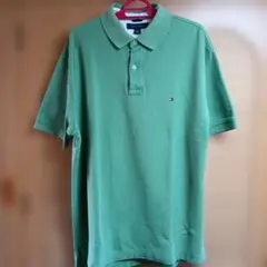 Tommy Hilfiger 緑色 ポロシャツL