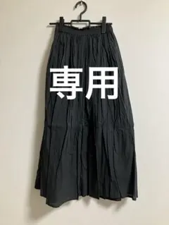 ⭐︎専用⭐︎COCA コットンボイルフレアスカート黒 LONGサイズ