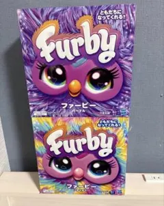 【新品】Furby 新型ファービー タイダイ パープル 2体セット②のサムネイル
