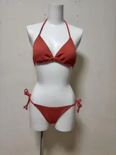 【新品・未使用】ビキニ　水着　オレンジ　テラコッタ　夏のサムネイル