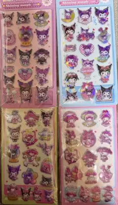 キャラクターオーロラシール4シートセット