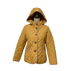 ビームスハート キルティングジャケット S フード取り外し 裏チェック ブルゾン