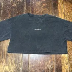 Dazy ブラック クロップドTシャツ L