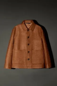 ZARA ポケットシンテティックウールジャケット