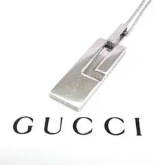 定番 GUCCI Gモチーフ ネックレス トップ ロゴ 925 GG - メルカリ