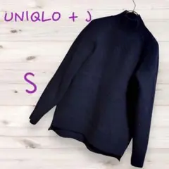 ユニクロ プラスジェー プレミアムラムケーブルハイネックセーター 秋冬