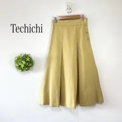 【美品】Techichi 【S】ロングフレアスカート ボタンデザイン　上品のサムネイル